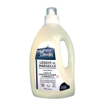 LA CORVETTE - Détergent liquide au savon de Marseille 1,5 L - Hypoallergénique, sans parfum ni colorant - Jusqu'à 38 lavados - Certifié Ecocert LA CORVETTE - Détergent liquide au savon de Marseille 1,5 L - Hypoallergénique, sans parfum ni colorant - Jusqu'à 38 lavados - Certifié Ecocert