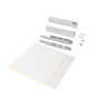 Emuca Kit de tiroir Vertex pour module 600 mm, hauteur 93 mm, blanc et gris anthracite