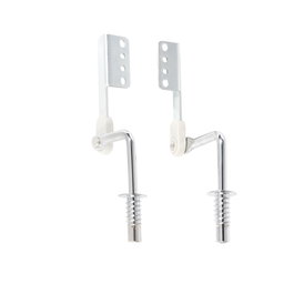 Q&Q Ressort de Compas Antihilo 30 Positions 90-210 cm - Noir/Chromé avec Finition Chrome