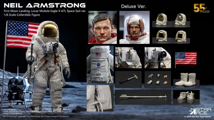 Neil Armstrong figurine 1/6 Neil Armstrong Deluxe Version 30 cm Neil Armstrong figurine 1/6 Neil Armstrong Deluxe Version 30 cm