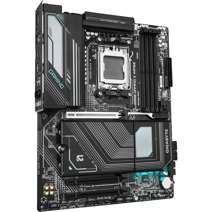 GIGABYTE B850 GAMING X WIFI6E Carte mère ATX AM5 pour AMD Ryzen 7000/8000/9000, DDR5 8200MHz (OC), PCIe 5.0 M.2, 2.5G LAN, USB 3.2 Gen 2x2