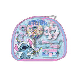 CERDÁ Trousses de maquillage et d'accessoires de beauté motif Stitch - Nécessaire 25 x 20,5 x 5 cm - Bleu