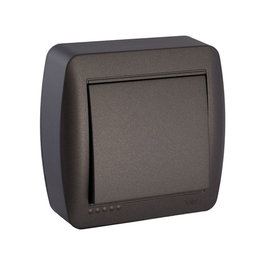 Solera Conmutateur de croisement de surface 10 A x 250 V~ série Mural couleur graphit 74x72x28 mm