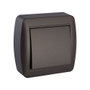 Solera Conmutateur de croisement de surface 10 A x 250 V~ série Mural couleur graphit 74x72x28 mm