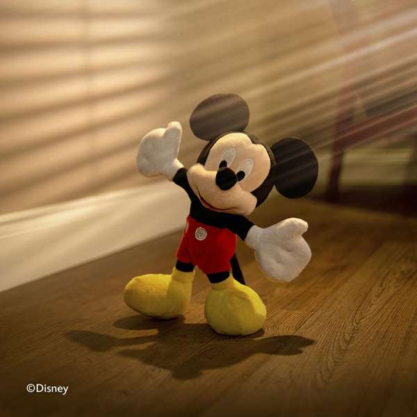 Smoby Peluche Mickey 35 cm en Peluche Textile - Langue d'Emballage Espagnol et Portugais
