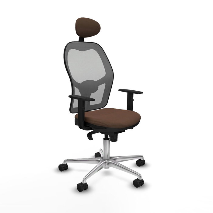 Piqueras y Crespo Chaise de Bureau 1D086N1 Gris et Brun Foncé Piqueras y Crespo Chaise de Bureau 1D086N1 Gris et Brun Foncé