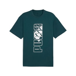 T-shirt à manches courtes homme Puma Maximal Metallic Relaxed Vert