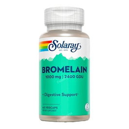 SOLARAY Bromelain 60 gélules, 1000 mg par portion, Complément alimentaire digestion