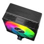 Mars Gaming MCPUX5 - Ventilateur Dissipateur CPU Double Tour ARGB Noir, 280W TDP, 5 Heatpipes Cuivre, PWM, Intel/AMD