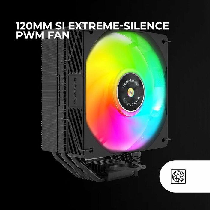 Ventilateur CPU Mars Gaming MCPUX5ARGBW