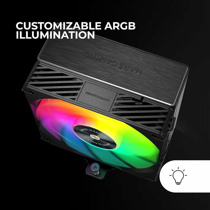 Ventilateur CPU Mars Gaming MCPUX5ARGBW