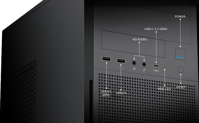 Coolbox A780 Boîtier PC ATX USB-C 3.2 Gen 1 - 650W 85+ - Noir