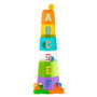 Chicco Super Tour Apilable Tour d'empilage avec 6 gobelets transparents colorés et 4 balles pour bébé +6 mois Jouet d'éveil