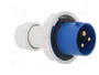 PAWBOL Connecteur d'alimentation AC fiche mâle 16A 400V IP67