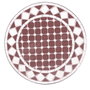 BigBuy Garden Table d'appoint Persea Blanc Marron Céramique