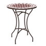 BigBuy Garden Table d'appoint Persea Blanc Marron Céramique