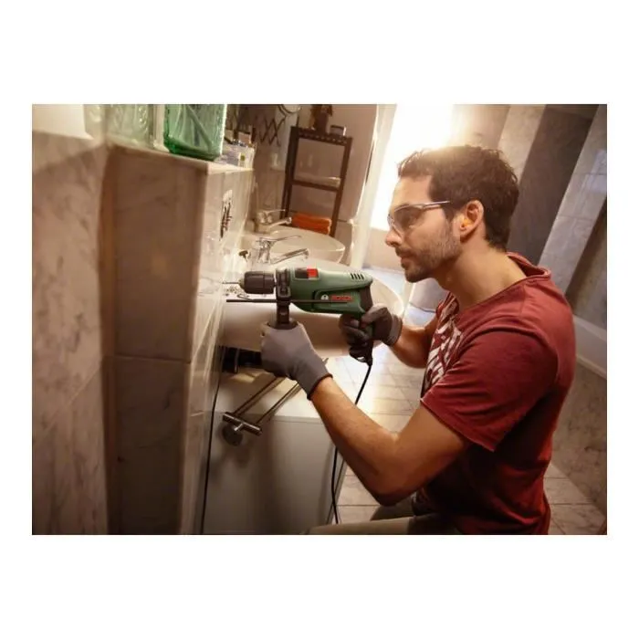 Bosch EasyImpact 630 - Perceuse à percussion pour béton, 5-3000 tr/min, mandrin Autolock 13 mm, électrique