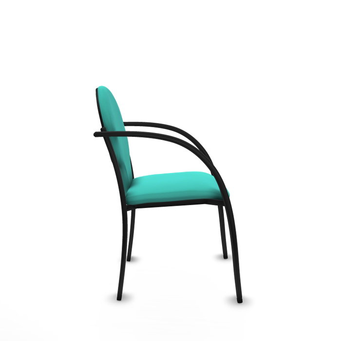 Piqueras Y Crespo Chaise Hellín, Similicuir Turquoise, Accoudoirs Fixes Piqueras Y Crespo Chaise Hellín, Similicuir Turquoise, Accoudoirs Fixes