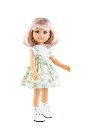 Paola Reina Muñeca Rosa - Poupée rose 32 cm pour enfant à partir de 3 ans, matériau PVC & polyester