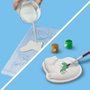 SES Creative Kit de loisirs créatifs 2 en 1 Dinosaures - Moulage, peinture et scratch