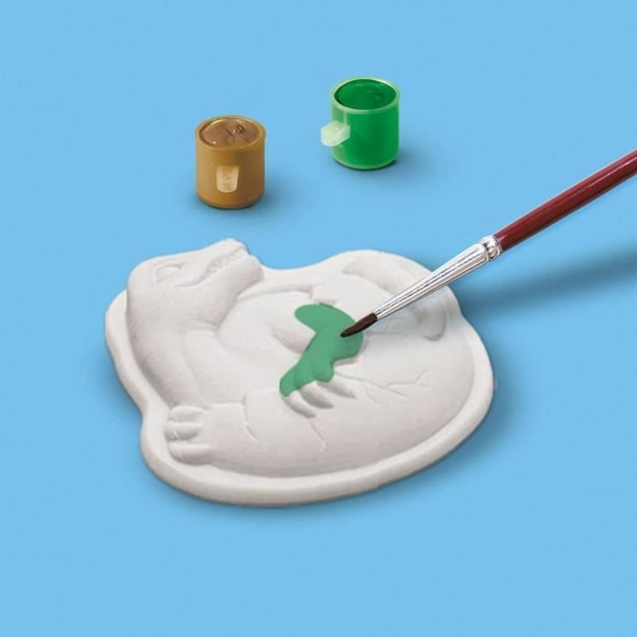 SES Creative Kit de loisirs créatifs 2 en 1 Dinosaures - Moulage, peinture et scratch SES Creative Kit de loisirs créatifs 2 en 1 Dinosaures - Moulage, peinture et scratch