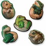 SES Creative Kit de loisirs créatifs 2 en 1 Dinosaures - Moulage, peinture et scratch