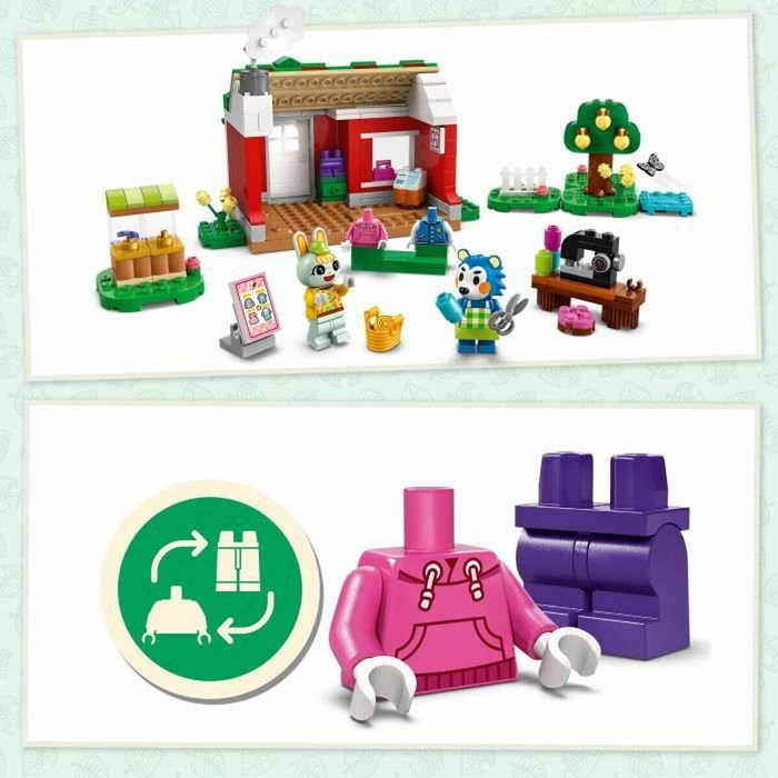 LEGO Animal Crossing Boutique de vêtements des sœurs Doigts de Fée 77055