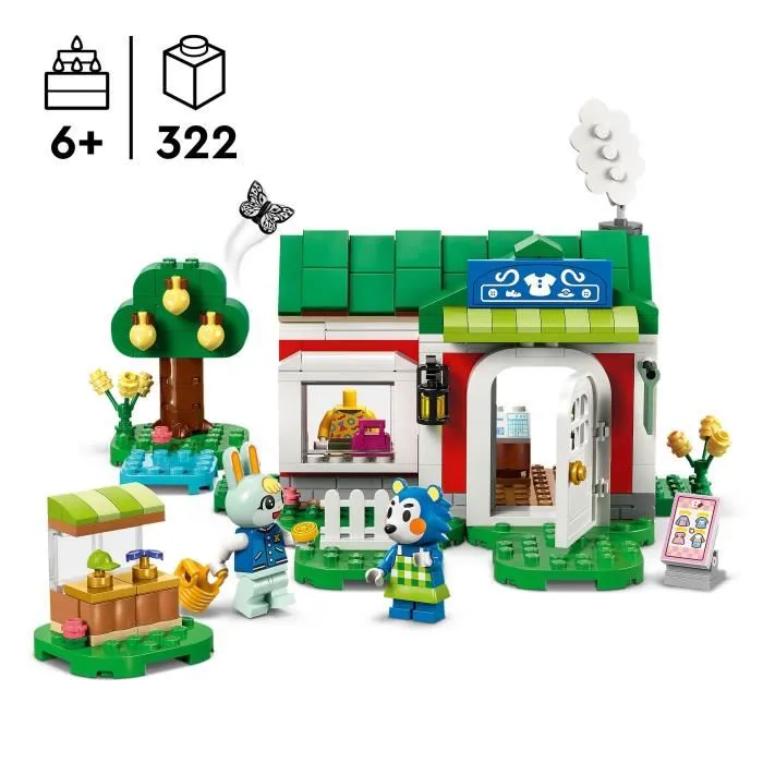 Lego Jouet de Construction Animal Crossing 77055 Boutique de Vêtements des Sœurs Doigts de Fée - Set avec 2 Minifigurines pour Enfants dès 6 Ans