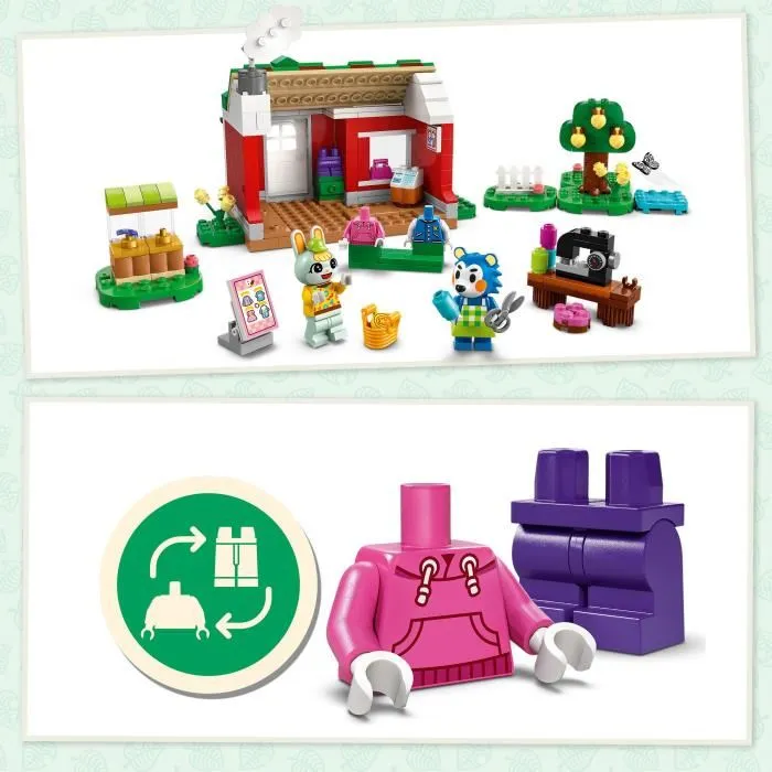 Lego Jouet de Construction Animal Crossing 77055 Boutique de Vêtements des Sœurs Doigts de Fée - Set avec 2 Minifigurines pour Enfants dès 6 Ans