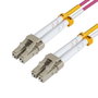MicroConnect Câble à fibre optique OM4 Multimode Duplex LC-LC 1,5m Violet