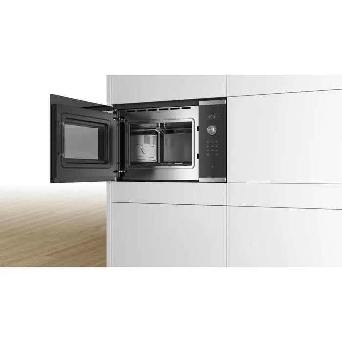 Bosch Micro-ondes encastrable Série 6 BFL554MS0 Noir / Inox