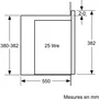 Bosch Micro-ondes encastrable Série 6 BFL554MS0 Noir / Inox