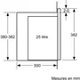 Bosch BFL554MS0 Micro-ondes encastrable Série 6 - Noir/Inox - 900 W - 7 programmes AutoPilot - Affichage LED tactile - 59.4 x 38.8 x 38.3 cm