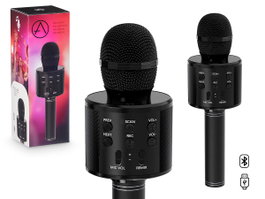 Arte Regal Microphone Enceinte Bluetooth 22x7x7 cm Noir (Set de 12)