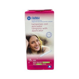 FARMACOMFORT Tampon Algod Mini 18 U