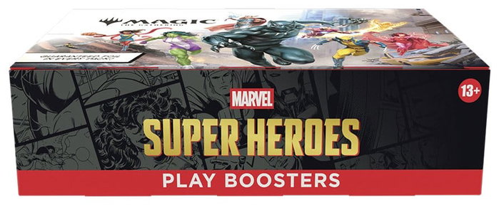 Wizards of the Coast Magic the Gathering Marvel Super Heroes Présentoir de 30 Boosters (Anglais) Wizards of the Coast Magic the Gathering Marvel Super Heroes Présentoir de 30 Boosters (Anglais)