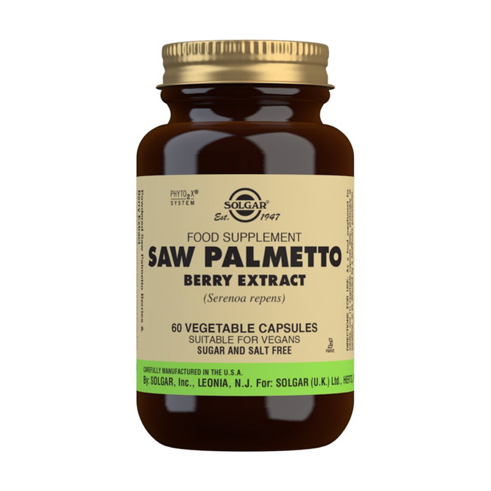 SOLGAR SABAL-baya (Saw Palmetto) 60 capsules végétales SOLGAR SABAL-baya (Saw Palmetto) 60 capsules végétales