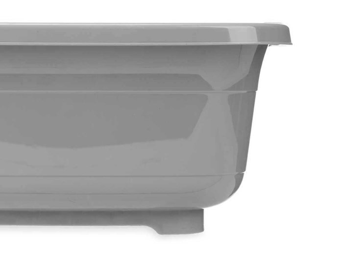 Arte Regal Barreño Cuadrado Gris 11 L avec Bouchon 35x16x34 cm (Set de 12)