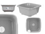 Arte Regal Barreño Cuadrado Gris 11 L avec Bouchon 35x16x34 cm (Set de 12)