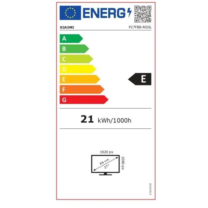 Xiaomi Écran PC Gamer G27i 27 Pouces - FHD IPS - 165Hz - 1ms - Pour une Expérience de Jeu Fluide