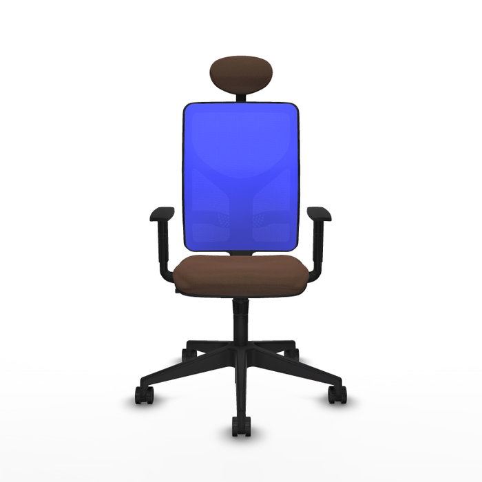 Piqueras y Crespo Chaise de Bureau Motilla Bleu et Brun foncé Piqueras y Crespo Chaise de Bureau Motilla Bleu et Brun foncé
