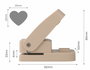 Innspiro Emporte-pièce Eva Foam Super Punch cœur 25mm