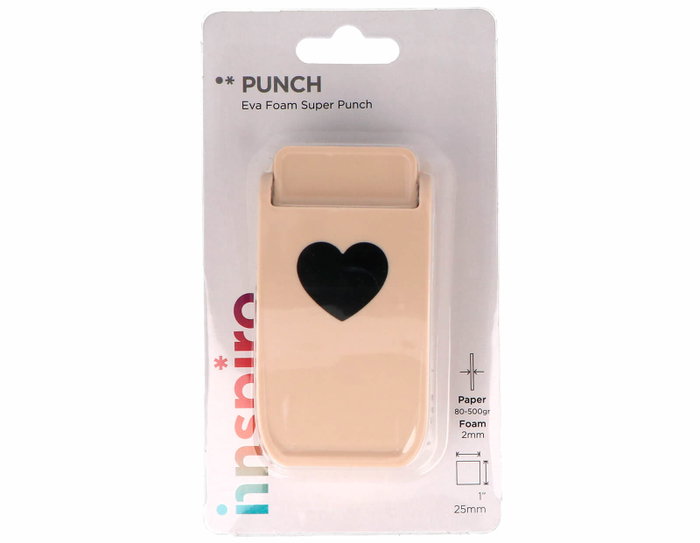 Innspiro Emporte-pièce Eva Foam Super Punch cœur 25mm