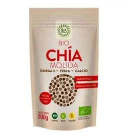 SOLNATURAL Graines de chia moulues BIO 200g
