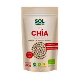 SOLNATURAL Graines de chia moulues BIO 200g