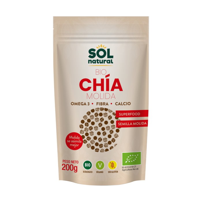 Sol Natural Graines de chia moulues Bio Sol Natural Graines de chia moulues Bio