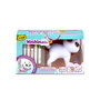 Crayola Washimals Jumbo Pets La Gran Gata Jenny 74-7518 - Jouet à colorier et laver, figurine chat géante avec marqueurs et brosse, pour enfants 3 ans et plus