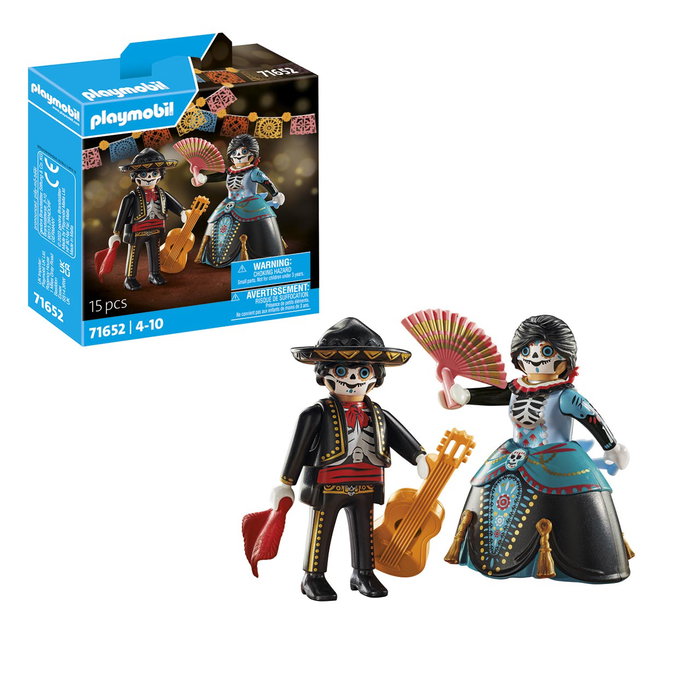 Playmobil Duo Pack Día De Muertos 71652, deux figurines Catrino et Catrina, jouet pour enfants à partir de 4 ans Playmobil Duo Pack Día De Muertos 71652, deux figurines Catrino et Catrina, jouet pour enfants à partir de 4 ans