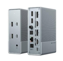 Hyper HyperDrive GEN2 Station d'accueil USB-C 15 Ports avec Triple Écran, HDMI/DP 4K, 100W PD, Gigabit Ethernet - Réf. HDG215-EU