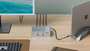 Hyper HyperDrive GEN2 Station d'accueil USB-C 15 Ports avec Triple Écran, HDMI/DP 4K, 100W PD, Gigabit Ethernet - Réf. HDG215-EU